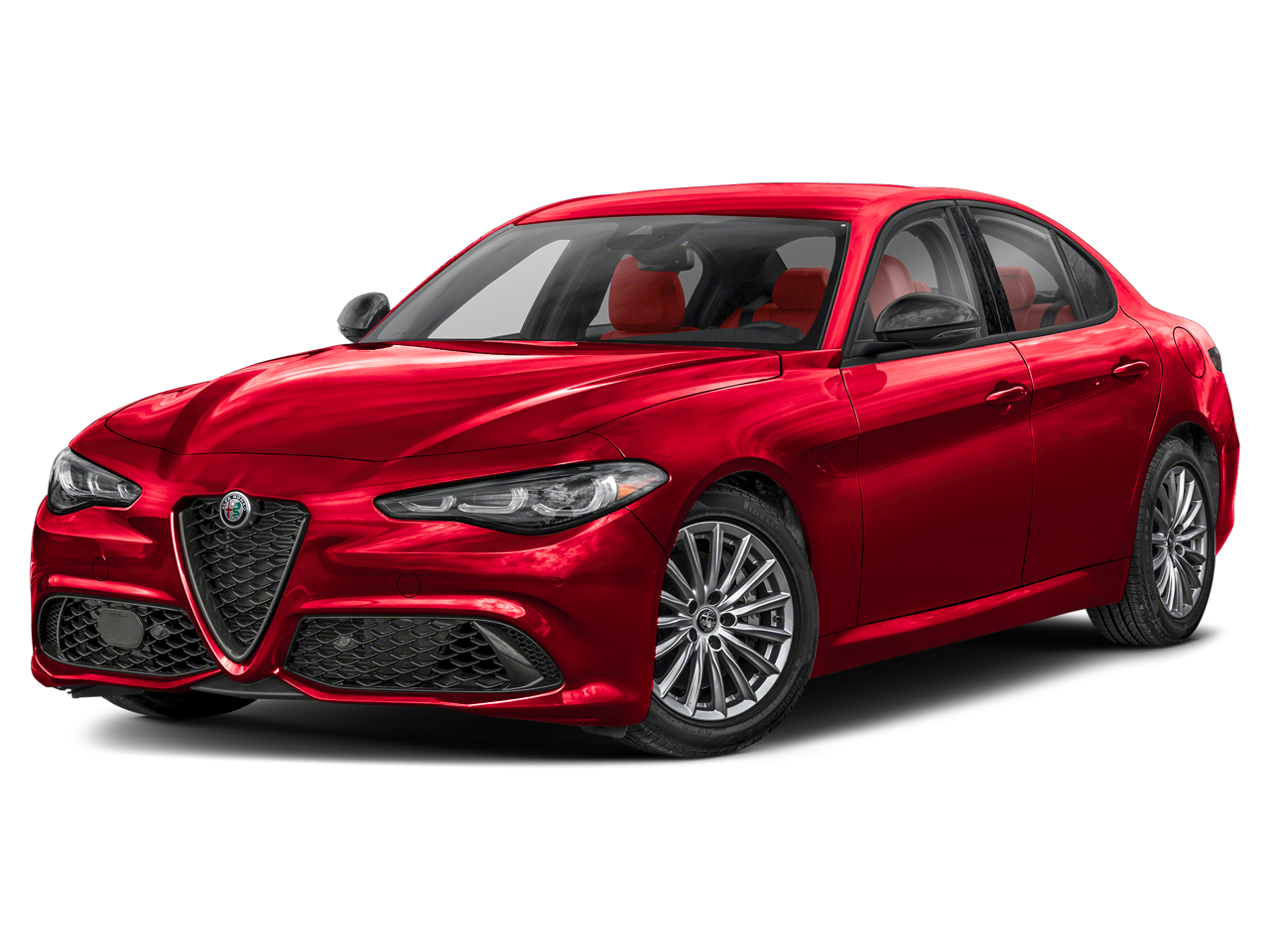 2024 Alfa Romeo Giulia Veloce AWD in Alfa Rosso — front three-quarter view