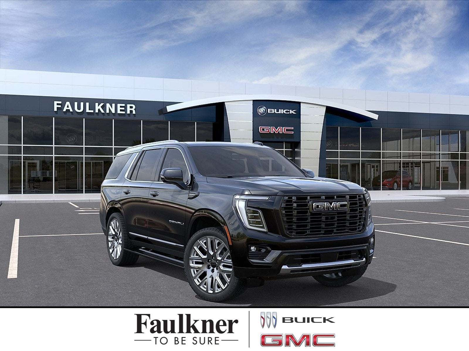 2026 GMC Yukon Denali Ultimate in Onyx Black — front three-quarter view