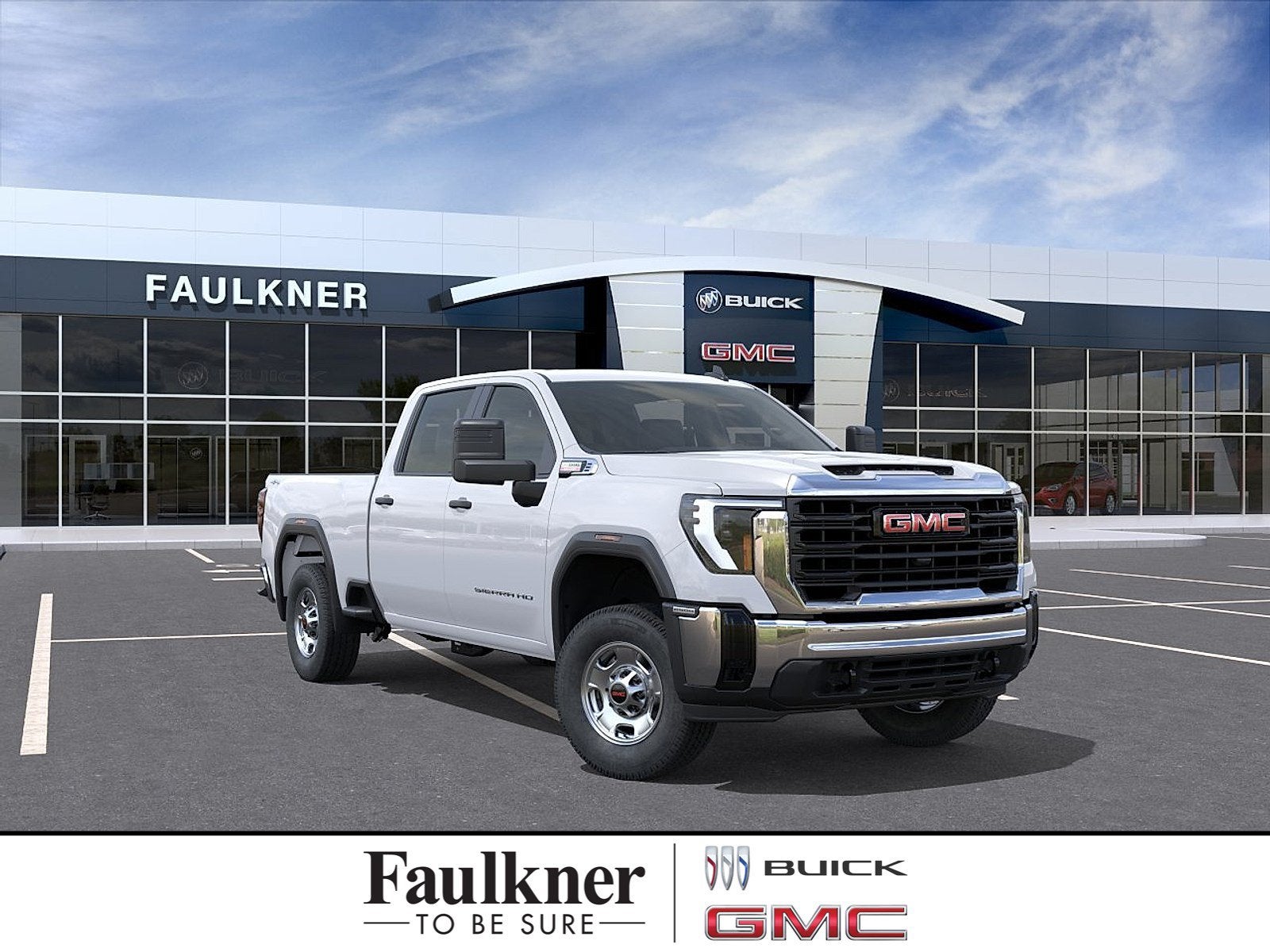 2026 GMC Sierra 2500 HD Pro in Summit White — front three-quarter view