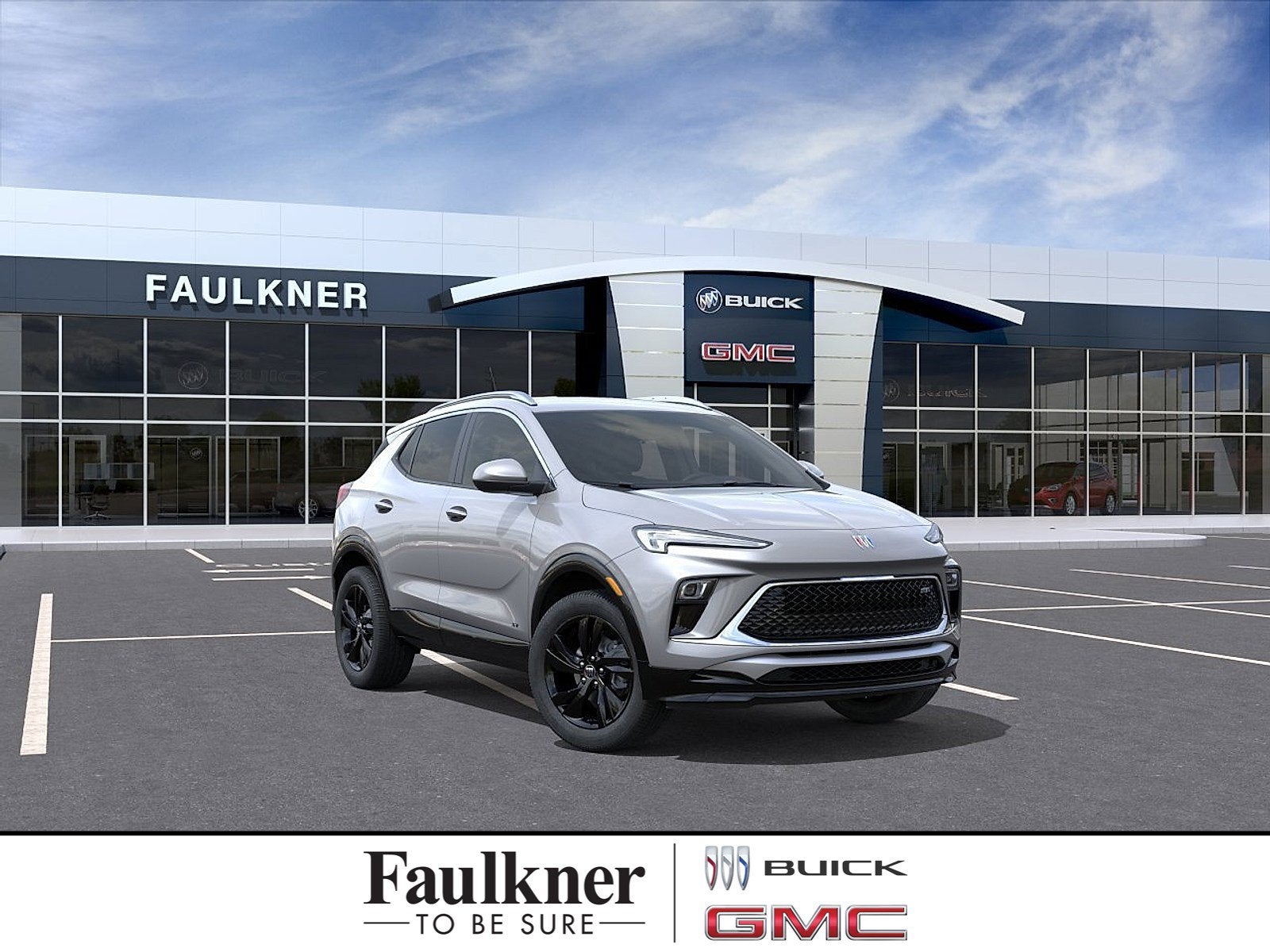2026 Buick Encore GX Sport Touring in Moonstone Gray Metallic — front three-quarter view