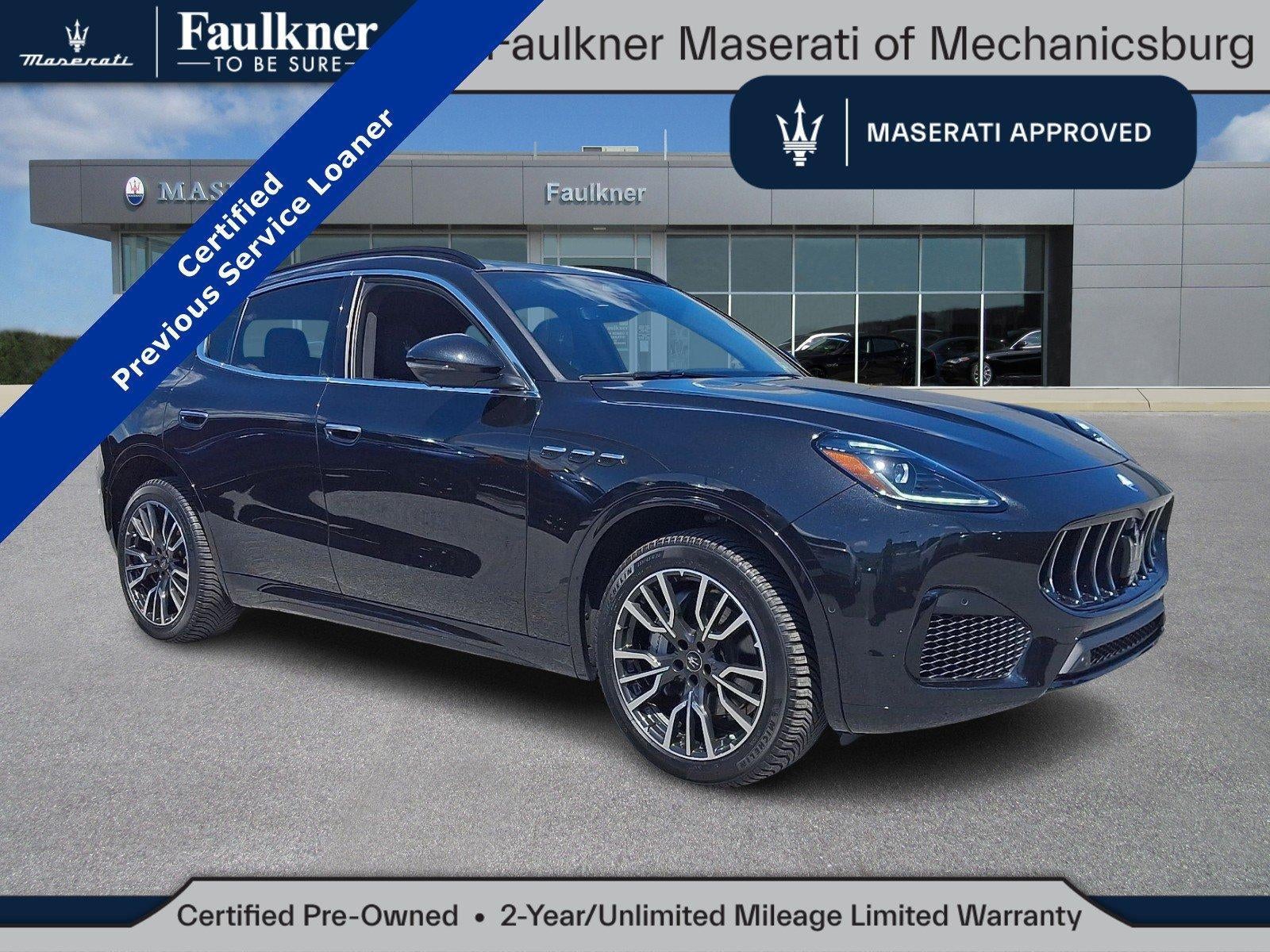 2025 Maserati Grecale AWD in Nero Temopesta Metallic — front three-quarter view