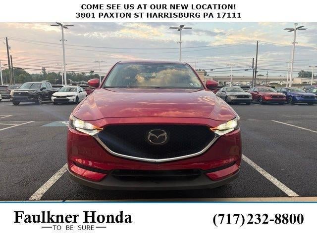2020 Mazda Mazda CX-5 Touring AWD in Soul Red Crystal Metallic — front three-quarter view