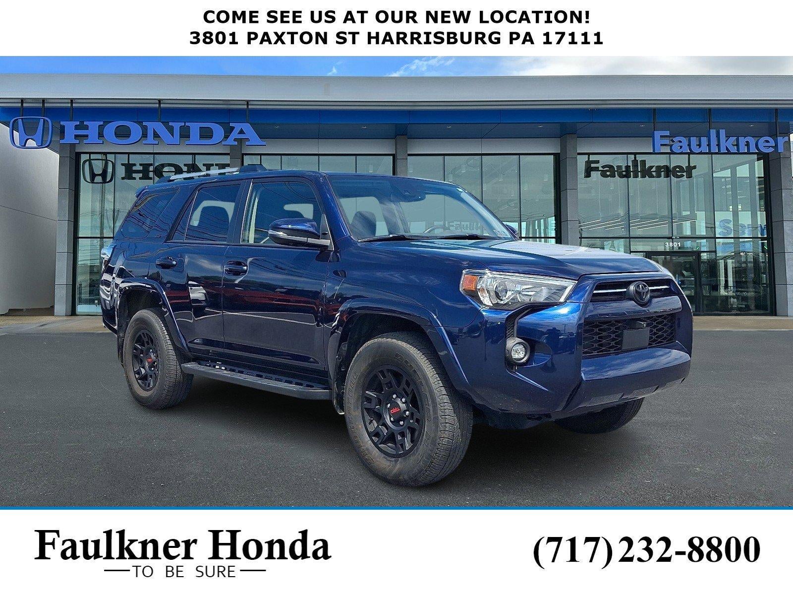 2024 Toyota 4Runner SR5 Premium 4WD (Natl) in Nautical Blue Metallic — front three-quarter view