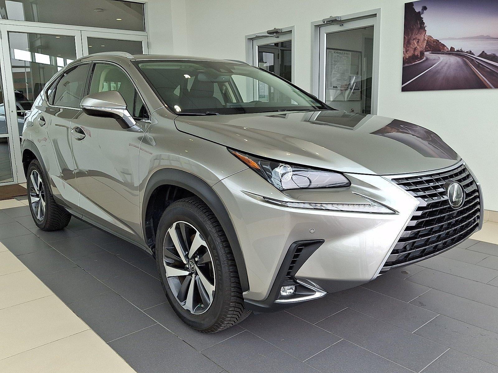 2020 Lexus NX 300 AWD in Atomic Silver — front three-quarter view