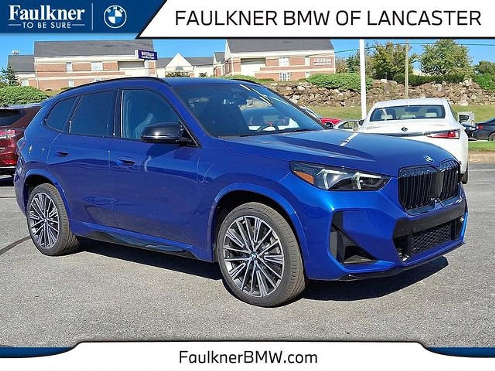 2026 BMW X1 M35i Sports Activity Vehicle in Portimao Blue Metallic — front three-quarter view