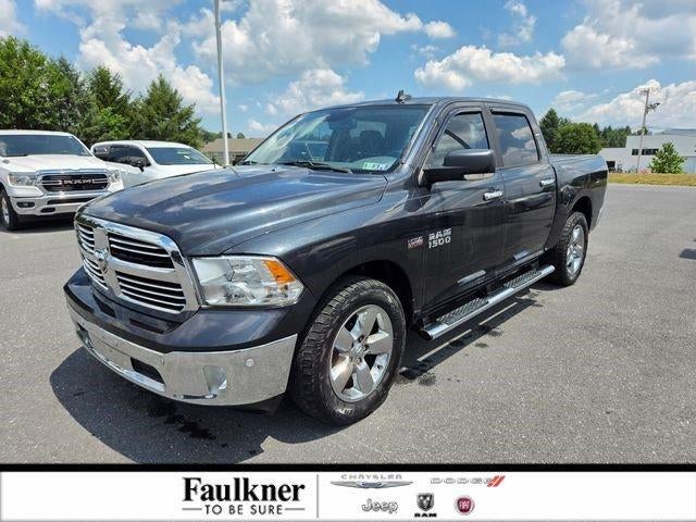 2017 RAM 1500 Big Horn 4x4 Crew Cab 5'7" Box in Parchment — front three-quarter view