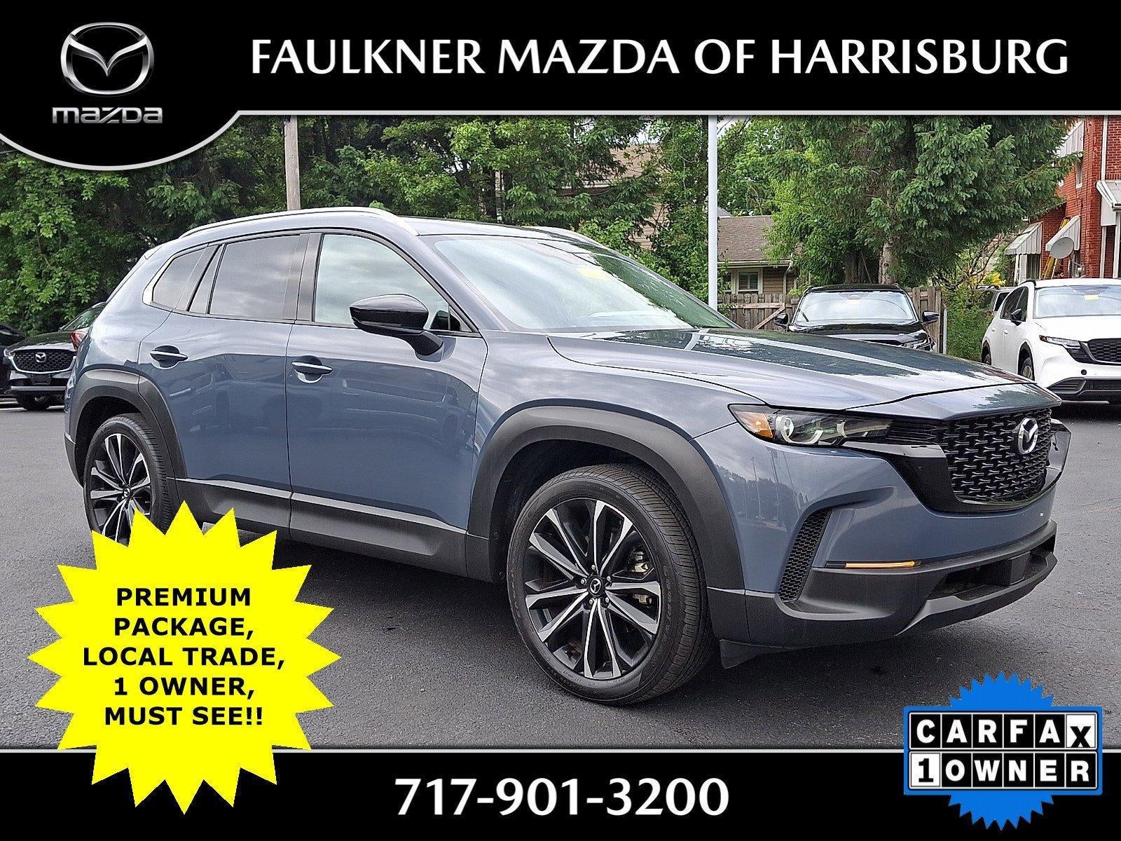 2023 Mazda Mazda CX-50 2.5 S Premium Plus Package AWD in Polymetal Gray Metallic — front three-quarter view