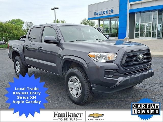 2022 Toyota Tacoma SR in Magnetic Gray Metallic — front three-quarter view