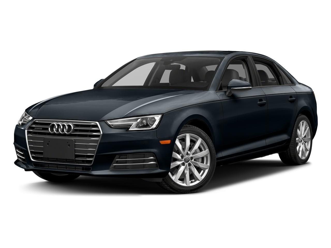 2018 Audi A4 2.0 TFSI Tech Premium Plus S Tronic quattro AWD in Moonlight Blue Metallic — front three-quarter view