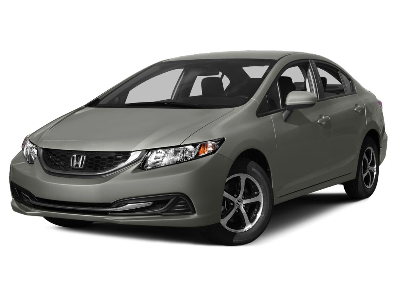 2015 Honda Civic Sedan SE in White Orchid Pearl — front three-quarter view