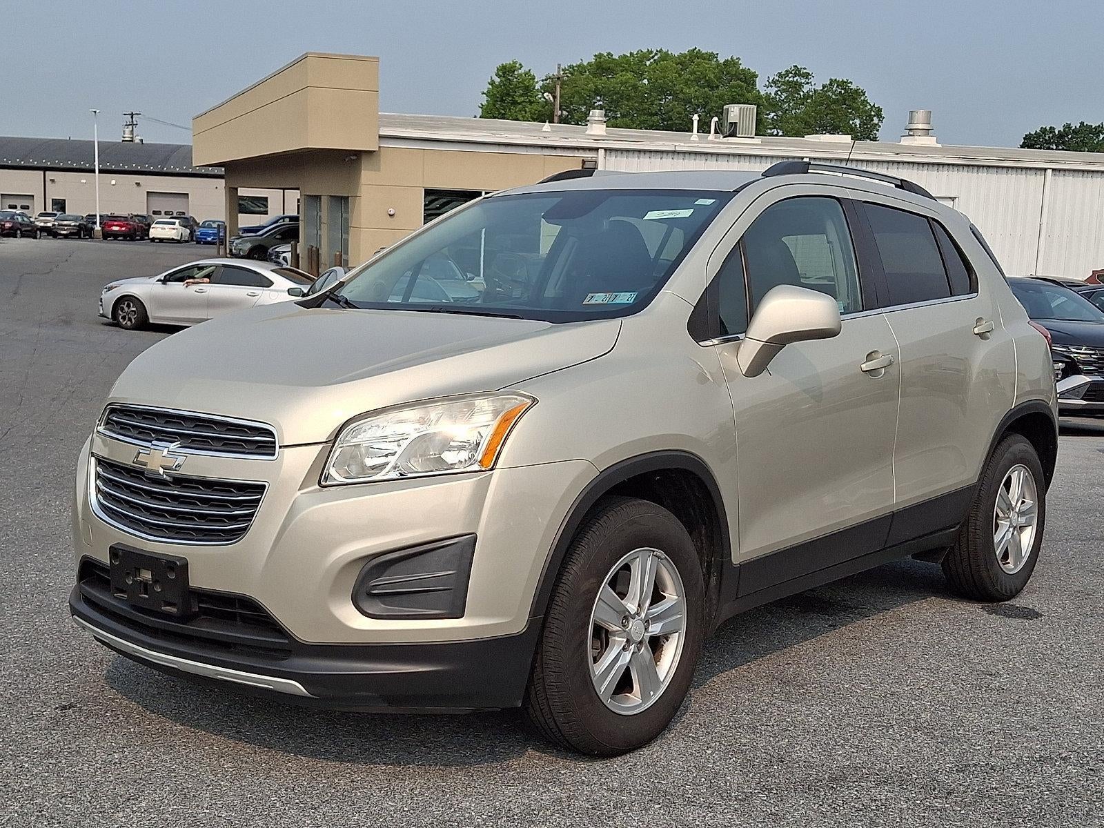 2016 Chevrolet Trax LT in Champagne Silver Metallic — front three-quarter view